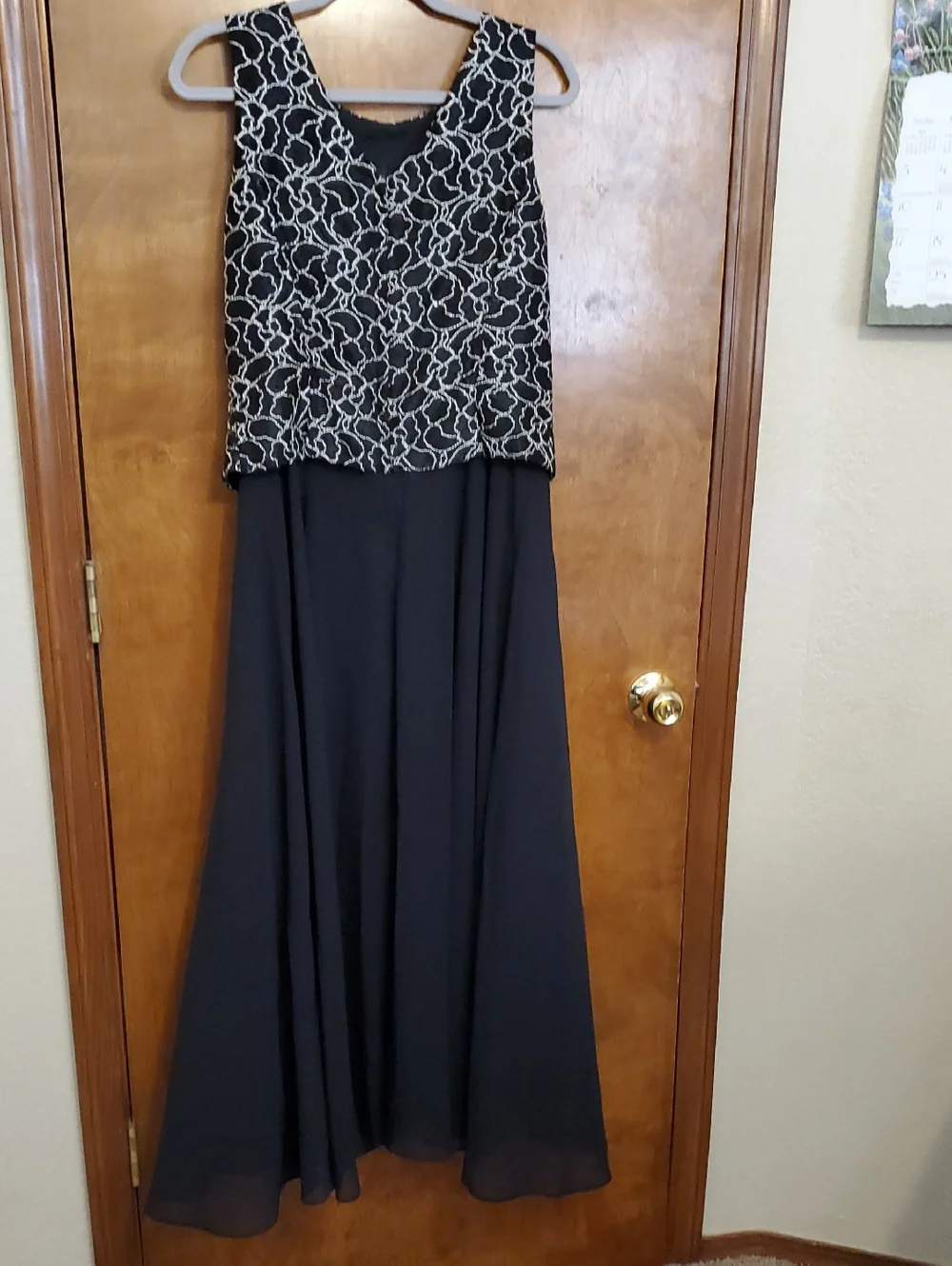 Scott McClintock Black Evening Gown Size 12 - Picture 4 of 5